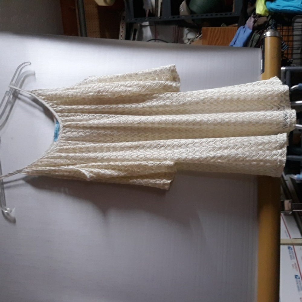 Solitaire Swim Open Shoulder Coverup Size M (SKU 629)